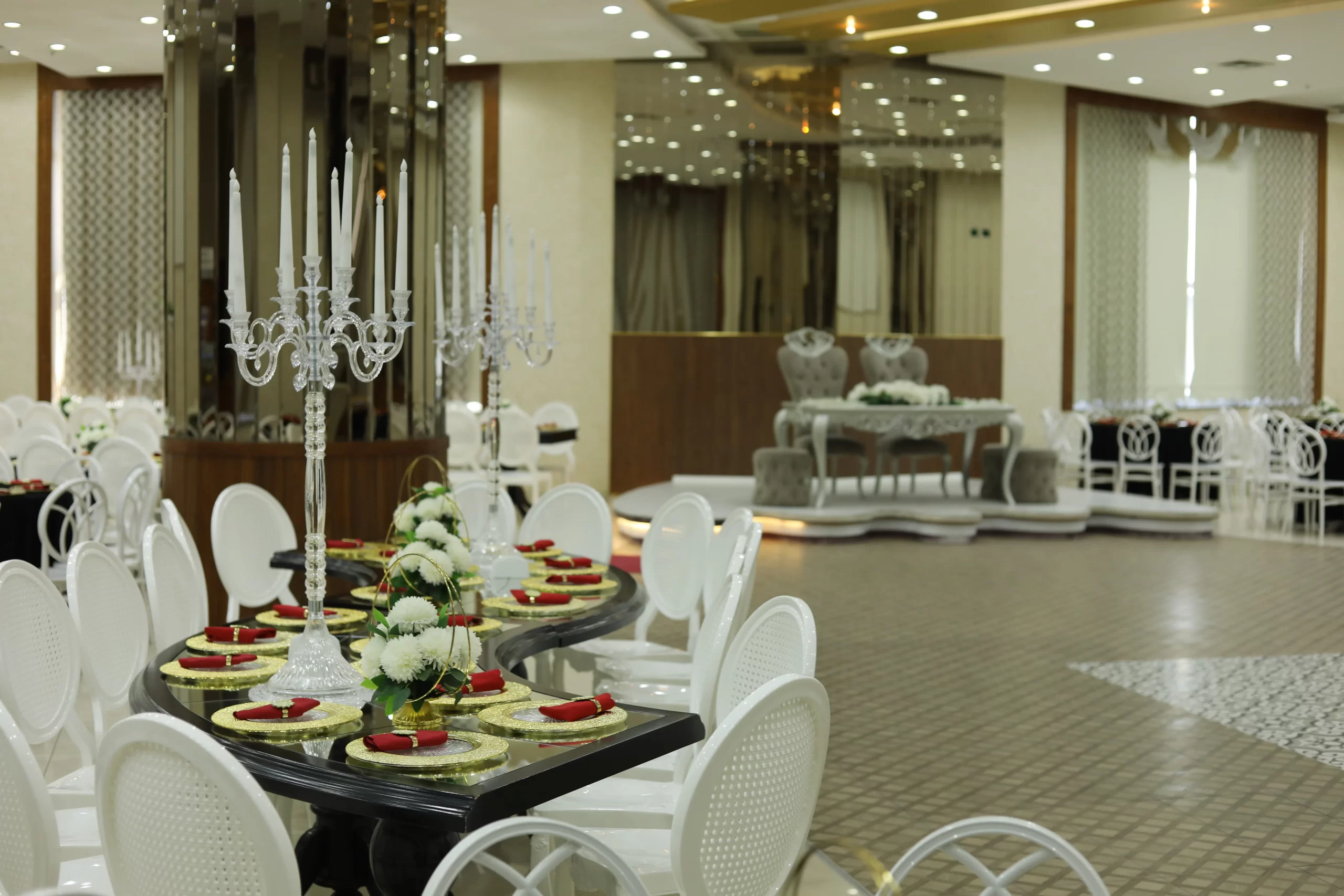Bursa düğün salonu Salon Gloria — Güneştepe Davet masa düzeni