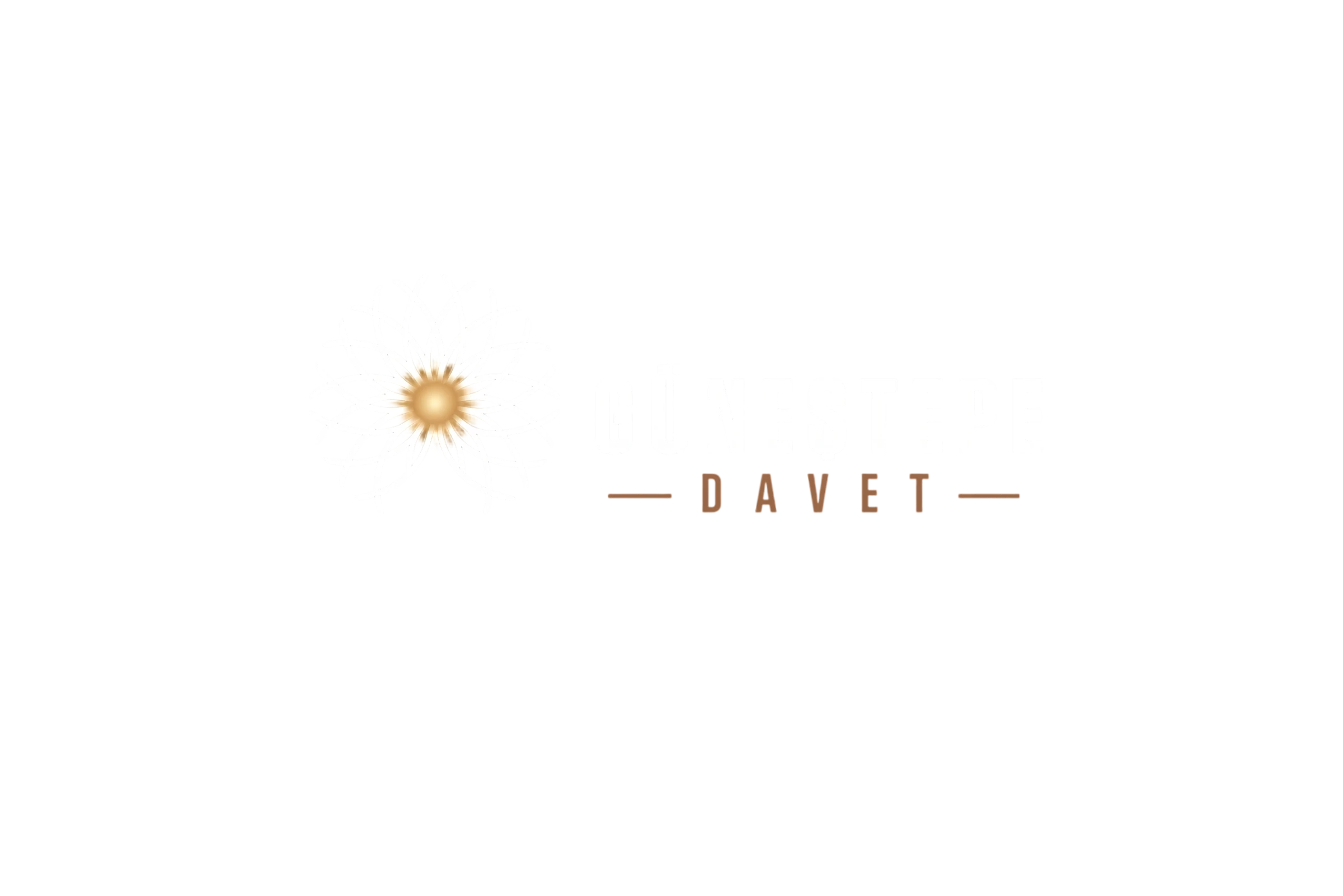 Güneştepe Davet Logo Siyah